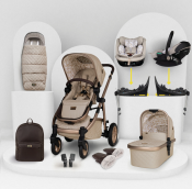 COSATTO Wow 3 Special Edition All Stage Family Rotate & Recline 2 Base Bundle - Whisper